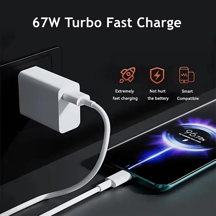 67W EU US chargeur Ultra rapide pour Xiaomi 11 12 13T 14T 15 Redmi Note 11T 12T 13 14 Pro POCO Type C USB Turbo câble
