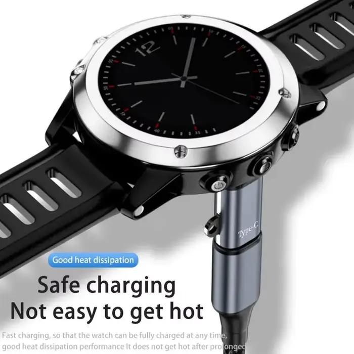 Pour Garmin Fenix 7 7X 5S 6 6X 6S PRO Forerunner 955 965 Chargeur USB-C Adaptateur