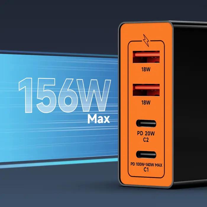 PD 140W 65W 4 ports USB C TYPE-C chargeur de voiture 12V-24V Laguna allume-cigare charge rapide pour Dell Bali Macbook