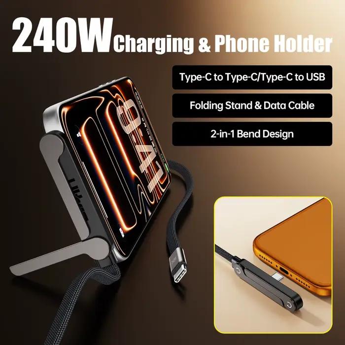 Câble de charge rapide PD 240W Type C vers Type C