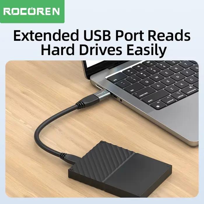 Adaptateur USB Type C OTG pour Transfert de Données Rapide Compatible avec Macbook Samsung S22 S20 Xiaomi Blanc Jaune Orange