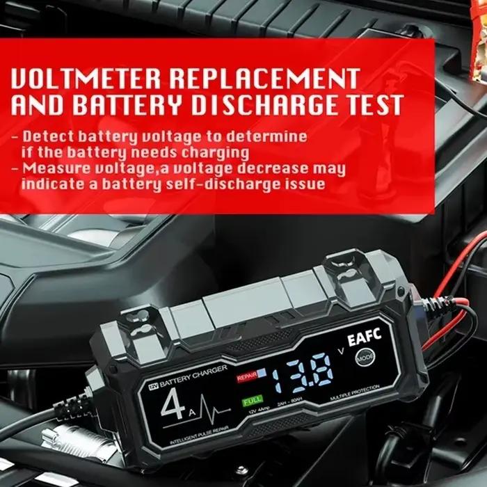 EAFC 4A chargeur de batterie de moto de voiture chargeurs intelligents protection Multiple réparation d'impulsions