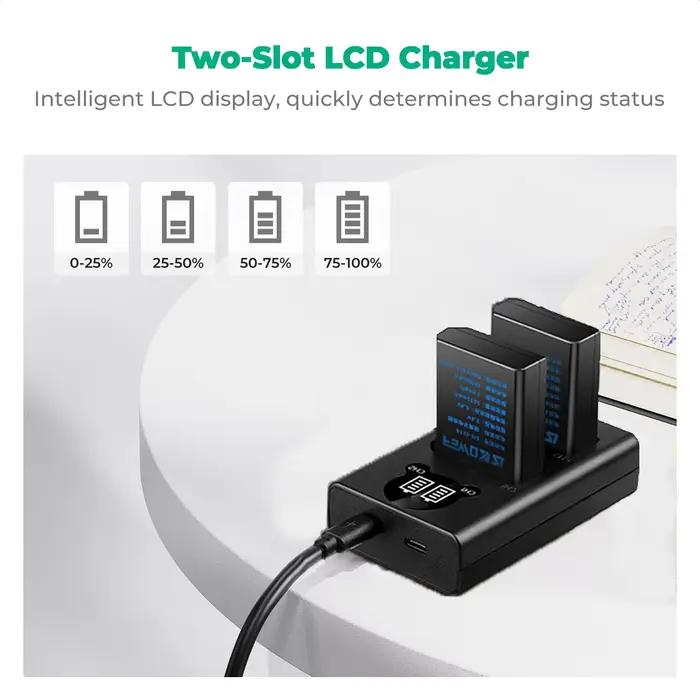 Nouvelle batterie EN-EL14 pour Nikon D3100/3200/3300/3400/3500 D5100/5200/5300/5500/5600 DF Coolpix P7000/7100/7700/7800 chargeur d'appareil photo
