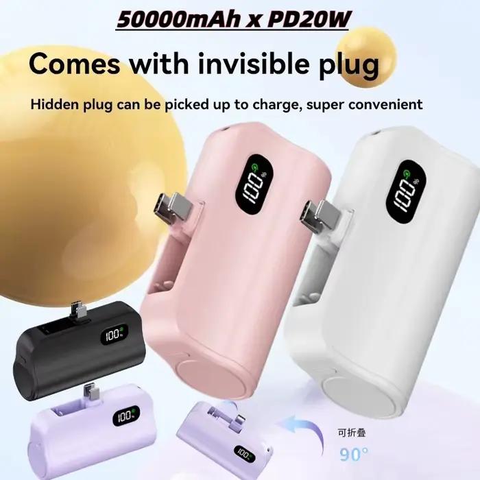 Mini Capsule 50000mAh, batterie externe haute capacité