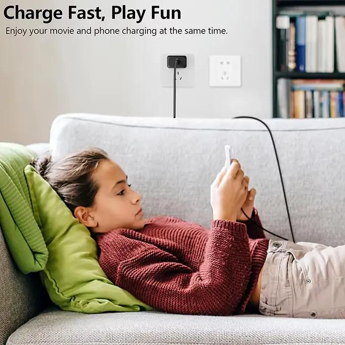 Chargeur mural rapide USB C 25W avec câble de charge