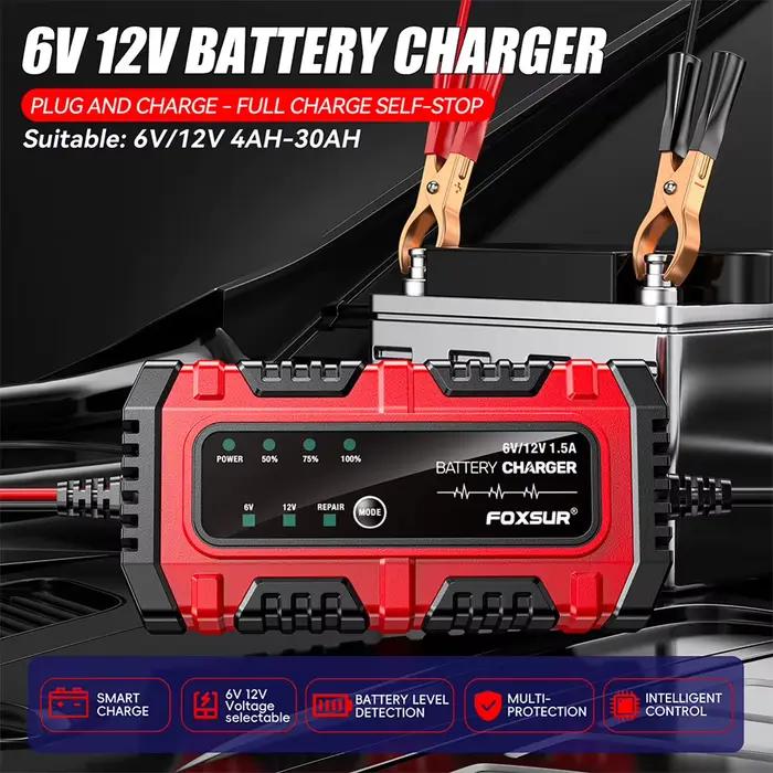 Chargeur de batterie de voiture 6V/12V 1