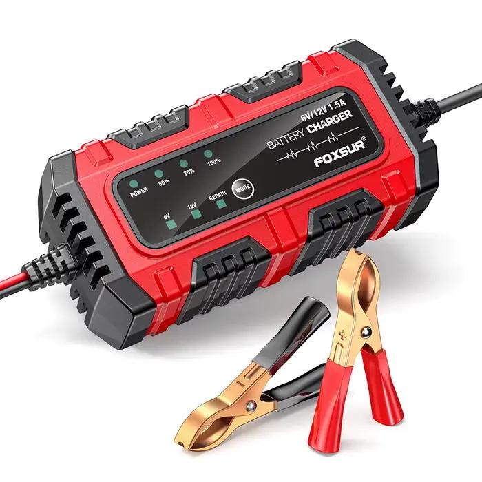 Chargeur et mainteneur de batterie de moto 12V
