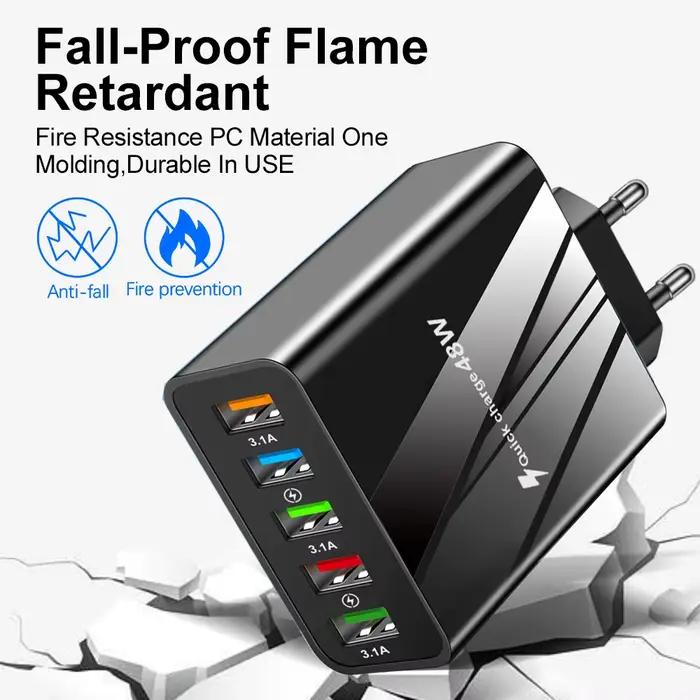 Chargeur USB 48W Charge rapide QC 3.0 adaptateur