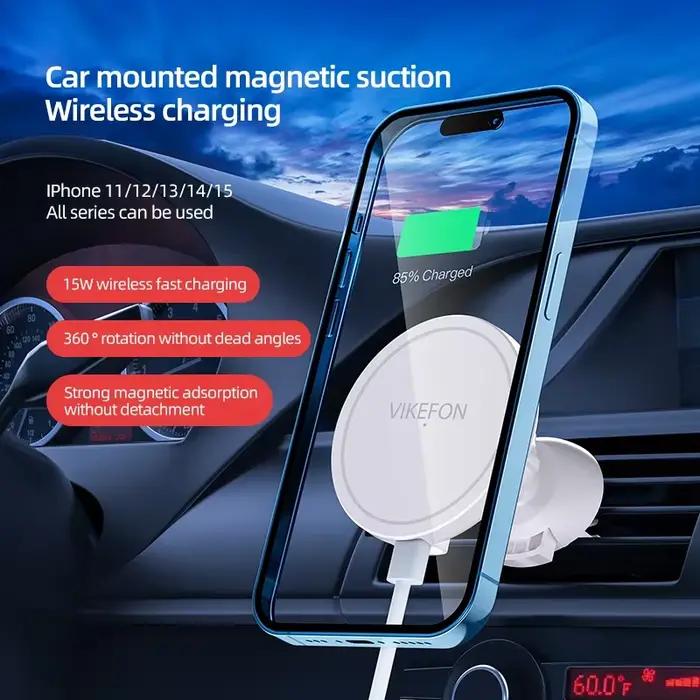 VIKEFON – chargeur magnétique sans fil pour voiture