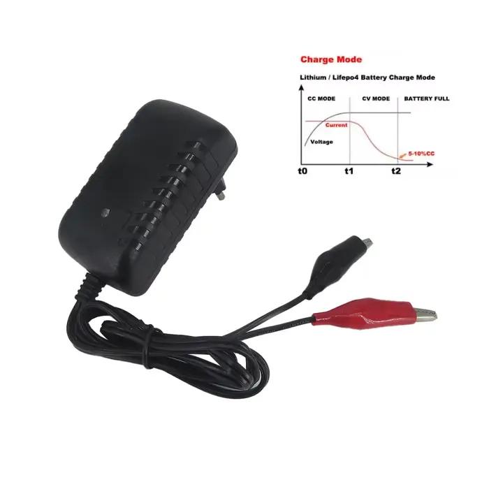 Chargeur intelligent 3.65V 3A DC pour 3.2V 3.3V 1S Lifepo4 18650