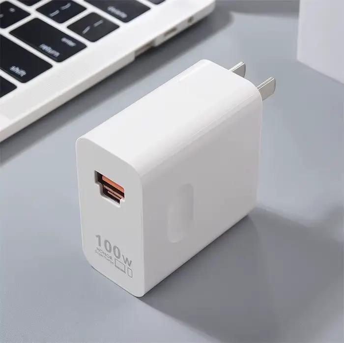 Honor-Chargeur 100W, adaptateur secteur rapide PD/ QC 3.0 pour Honor 200 100 Pro Magic 7 6 5 Pro
