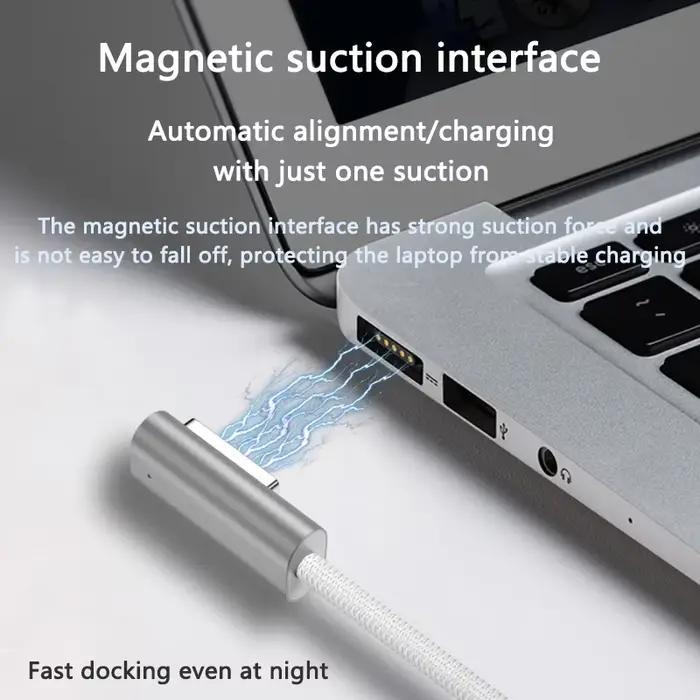 Câble de chargement tressé rapide 100W type-c vers Magsafe 1L/2T
