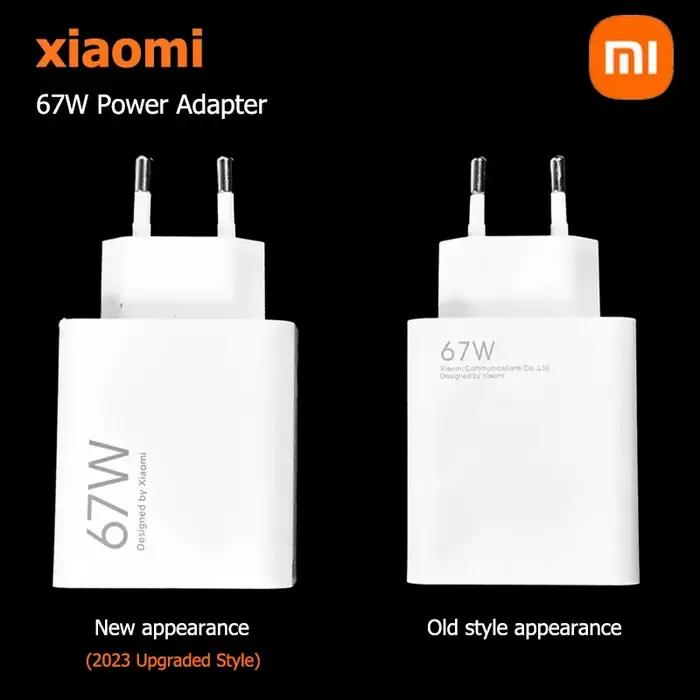 Chargeur Xiaomi 67W Original Charge rapide Câble USB Adaptateur mural EU/US Mi 14 13 12 Redmi Note 13 12 Pro Turbo Poco F5