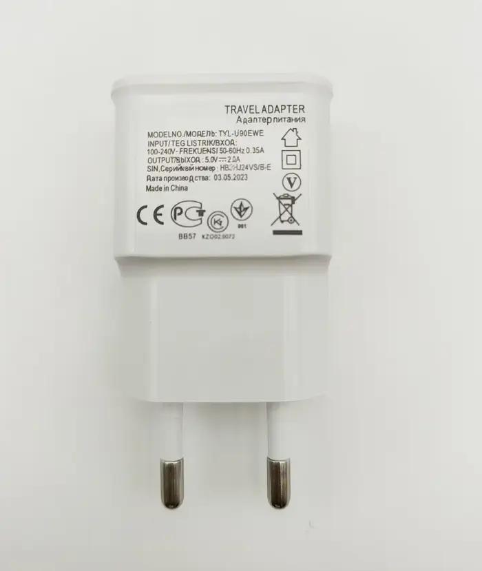 Chargeur USB double 5V universel avec prise EU pour iPhone Samsung Xiaomi Huawei - Adaptateur d'alimentation de voyage pour téléphone portable
