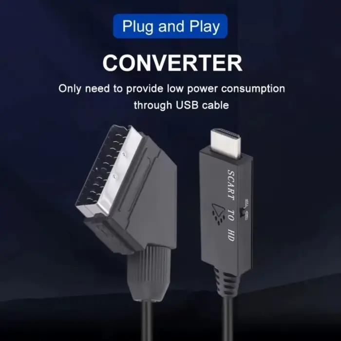 Câble convertisseur SCART vers HDMI pour HDTV/DVD adaptateur audio-vidéo haute qualité occasions spéciales
