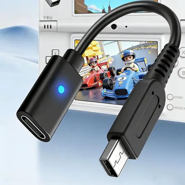 Câble USB C pour 2DS 3DS NDSi 3DSLL XL NEW 3DS LL