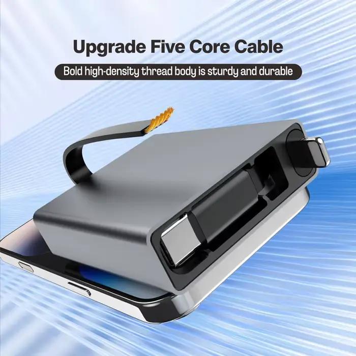Nouvel Arrivage Câble USB Télescopique Type C 66W PD Charge Rapide pour iPhone 14 15 16 17 Samsung Mobile iPad Pro ASUS Lenovo Ordinateurs Portables