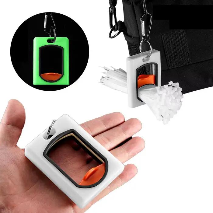 Outil de rangement pour serre-câbles, modèle fluorescent nouvellement amélioré, gadget de rangement à fermeture éclair, organisateur de serre-câbles, support de serre-câbles pour la maison et le burea