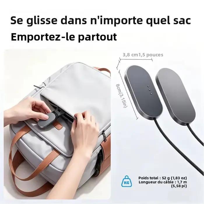 Chargeur sans fil magnétique en aluminium 28W pour iPad Pro/Air