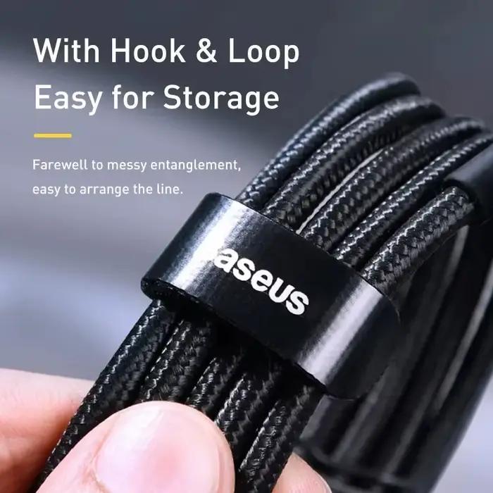 Câble Baseus USB Type C vers USB C 100W/5A PD cordon de charge rapide pour iPhone 17 16 pro Max Macbook Xiaomi Samsung