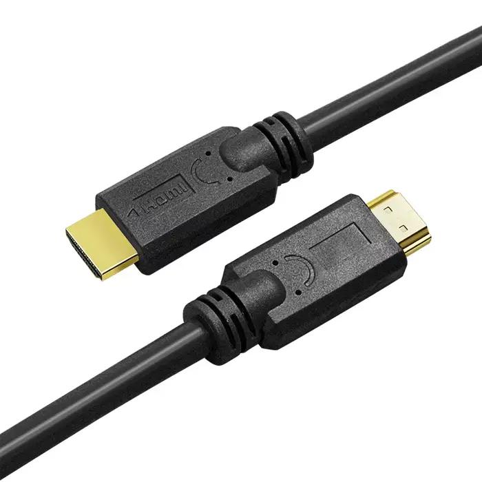 Câble HDMI 2.0 4K@60Hz 18 Gbps haute vitesse tressé plaqué or pour TV/PC/projecteur/PS5/Xbox/moniteur/CCTV/industriel