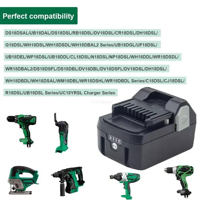 BSL1860 BSL1840 6.0Ah/8.0Ah 18V Li-ion batterie Rechargeable pour Hitachi/HiKOKI outil électrique DS18DBL WH18DBDL