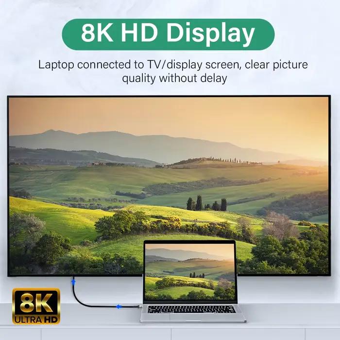 Câble HDMI 2.1 8K 60HZ 4K 120HZ pour TV PC Ordinateur portable