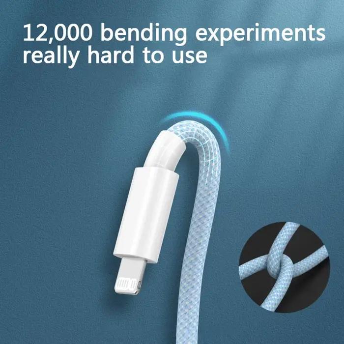 Câble USB C pour iPhone 14 13 12 11 Pro Max Mini XS XR iPad PD 20W cordon de données de charge rapide