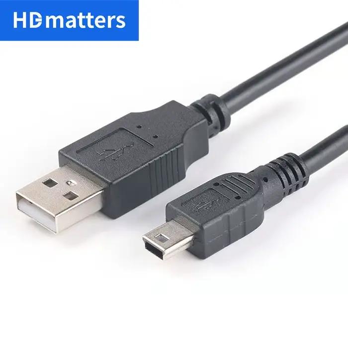 Câble Mini USB court USB 2.0 A mâle vers USB mini-b