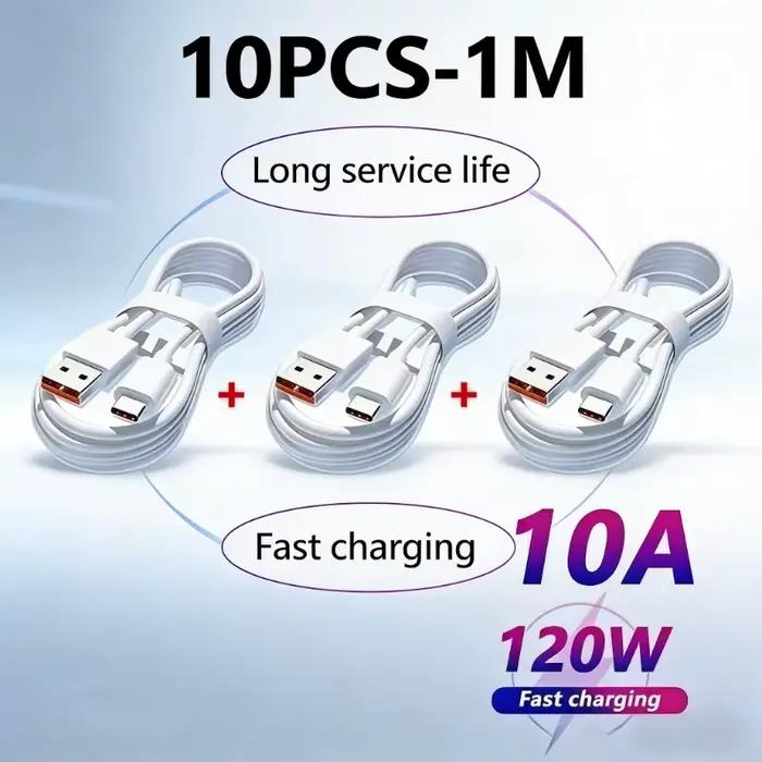 Câble USB C de charge rapide 10A 120W
