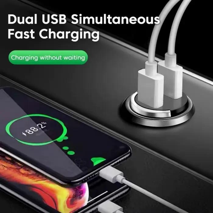 Mini chargeur de voiture double port 100W 200W