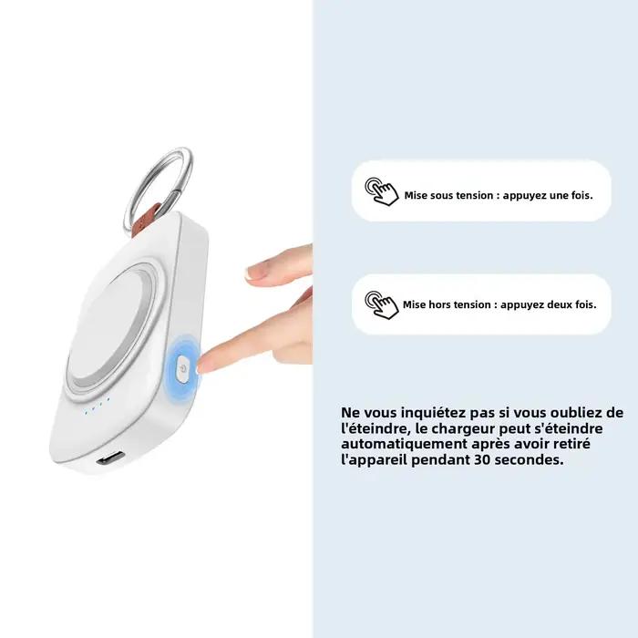 Chargeur de montre portable sans fil magnétique 1800mAh pour Samsung Galaxy Watch 8/7 Classic 5/4 Pro/3 Active USB Type C Charge rapide