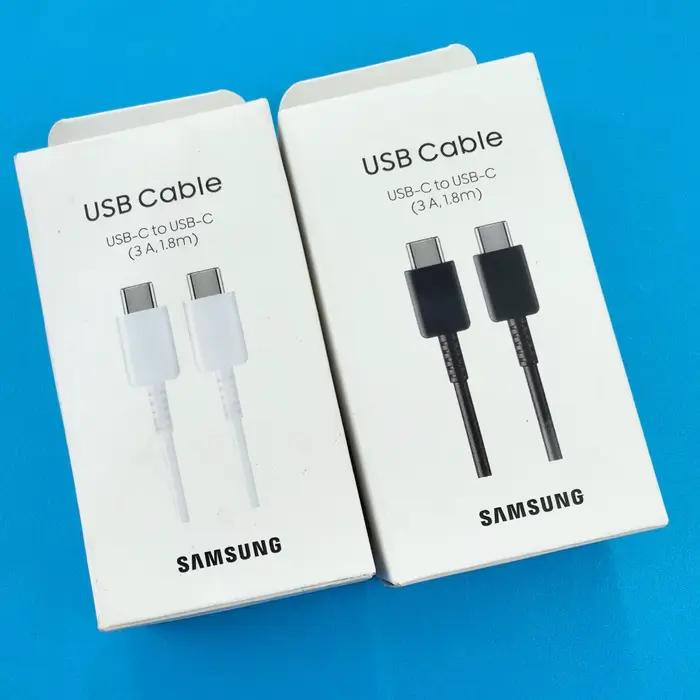 Câble d'origine SAMSUNG 45W PD USB C 1/1.8M 3A pour Galaxy S24 S25 Ultra Note 10 A54 Fold 7 6 25W Charge rapide USB Type C cordon de données