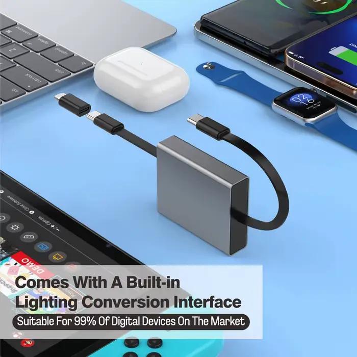 Nouvel Arrivage Câble USB Télescopique Type C 66W PD Charge Rapide pour iPhone 14 15 16 17 Samsung Mobile iPad Pro ASUS Lenovo Ordinateurs Portables