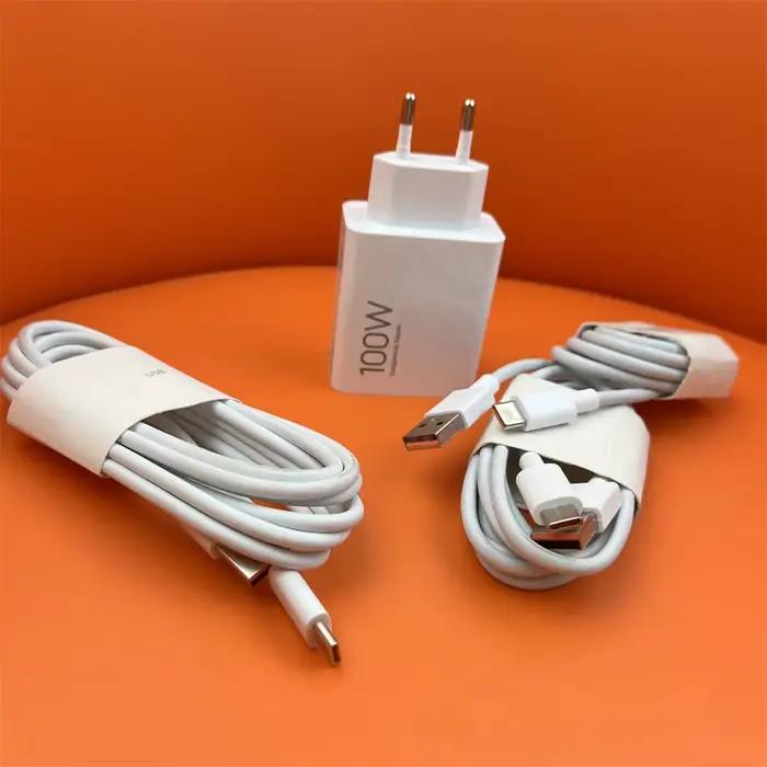 Xiaomi 17 15 Pro Chargeur 100W Adaptateur Câble de Charge Rapide Mi Turbo