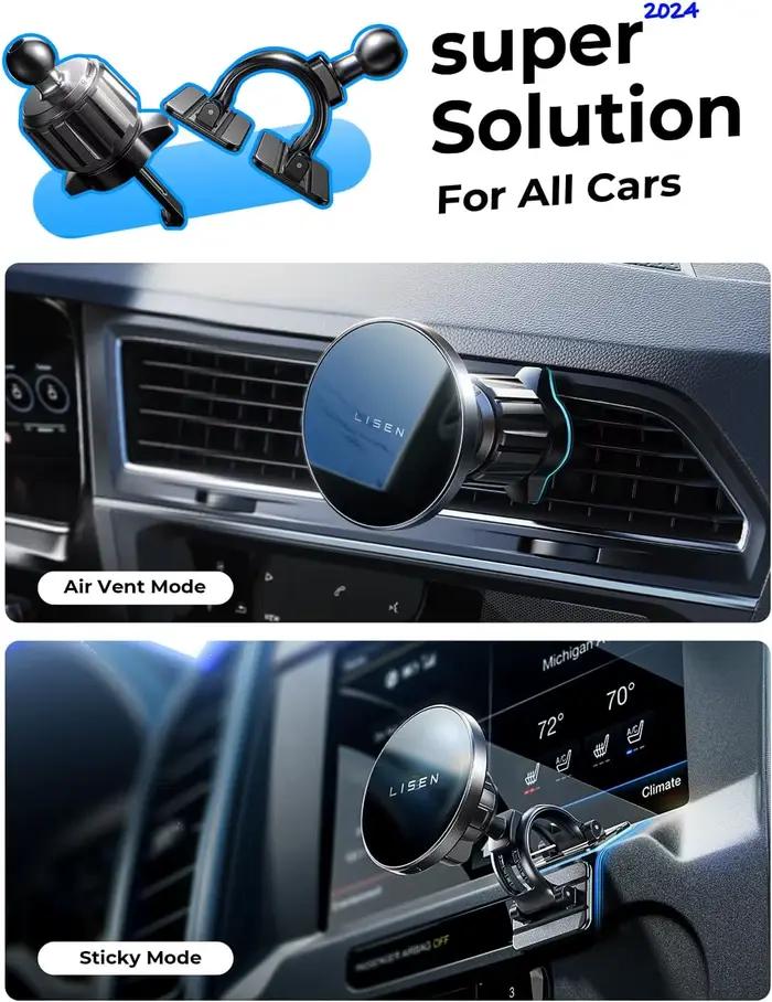 Chargeur de voiture sans fil super rapide LISEN Qi2 15W