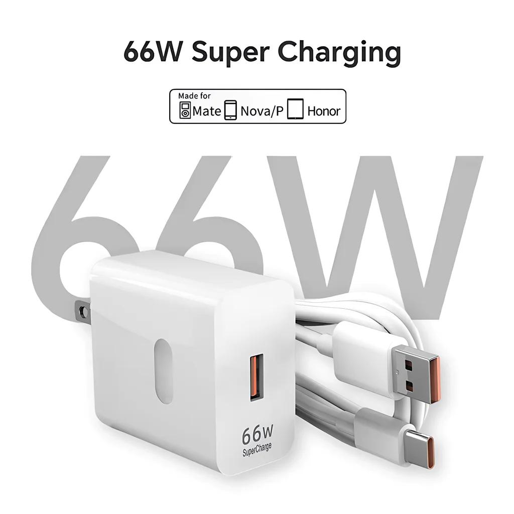 Chargeur Super rapide 6A 66W, pour Huawei Mate 40 50 60 Nova 11 12 13 Pro HONOR 300 Lite X8c Magic 5