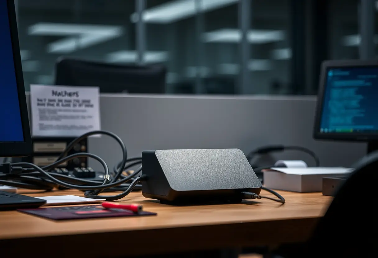 Connecteur Micro-USB dans un environnement professionnel